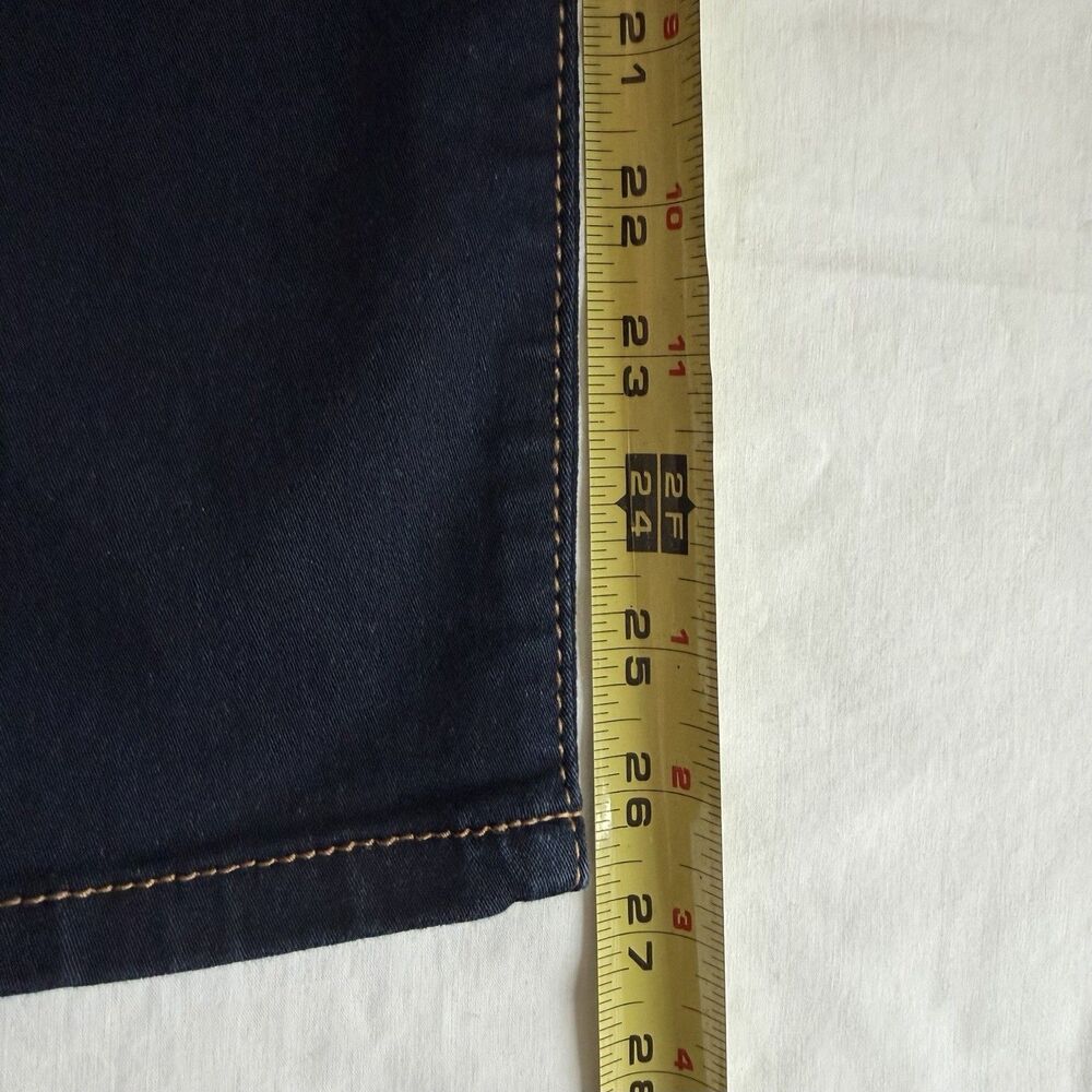 d. Jeans Skinny 16 High Rise Stretch Blue Cotton Blend Dark Wash Solid Women - Picture 9 of 10